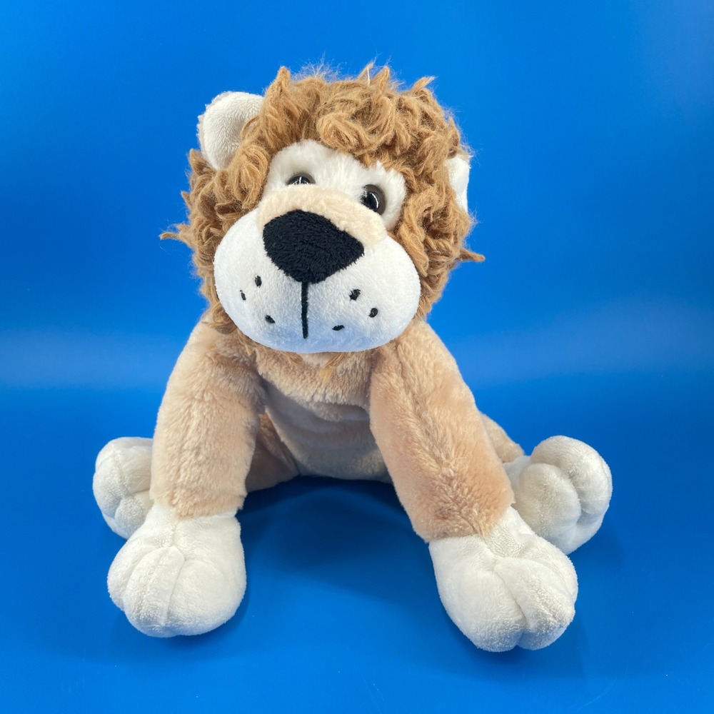 Dan Dee Lion Plush Tan 11" Sitting Safari Animal Stuffed Toy Floppy
